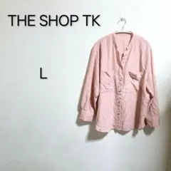 S1666 THE SHOP TK 長袖 シャツ ピンク L ワールド