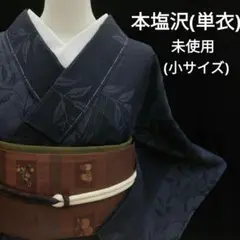新古品！単衣＊塩沢絣＊伝統工芸士 岡田勇＊証紙あり＊着物＊１６１ｃｍ＊裄６９ 新古品！単衣＊塩沢絣＊伝統工芸士 岡田勇＊証紙あり＊着物