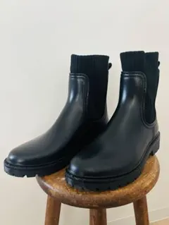 RANDA レインブーツ　サイドゴア黒