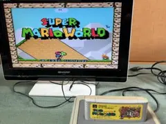 【動作品】 スーパーマリオワールド　スーパーファミコンソフト　清掃済み　マリオ