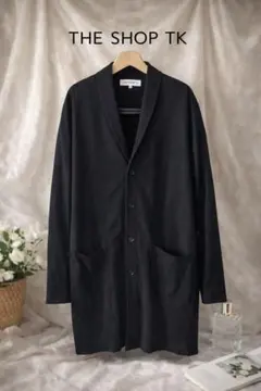 THE SHOP TK カーディガン ネイビー L きれいめ 春秋 ロング 羽織