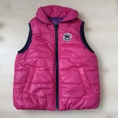 DOUBLE.B ダブルビー ミキハウス　110㎝　ダウンベスト リバーシブル