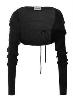 threetimes ボレロ シズニルック 春夏 新作 韓国 人気 ブラック