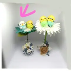 ハンドメイド 羊毛フェルト オカメインコ リース - メルカリ