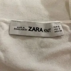 ZARA KNIT ホワイト　ニット
