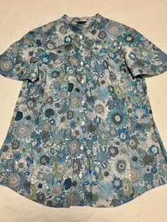 極美品/リバティ半袖ブラウス doudouセミオーダーのサムネイル