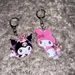【非売品】マイメロディ × クロミ アクリルキーホルダー 2個セット ④