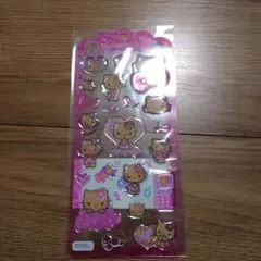 ハローキティ 立体シール ピンクデザイン　ギャルキティ