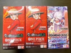 テープ付ワンピースカード受け継がれる意志2BOX エッグヘッド