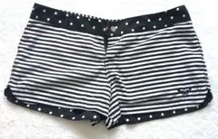 ROXY リバーシブル　ショートパンツ　水着　ボーダー　ドット