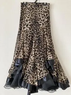 社交ダンス　レオパードスカート
