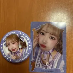 仲川瑠夏 キャンディ衣装 缶バッジ＆トレカ