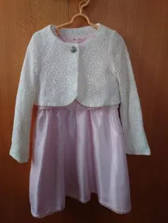 anyfam ピンク色 120 フォーマル レース 入学式 卒園式