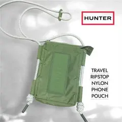 未使用級✨HUNTER ハンター トラベル リップストップ フォンポーチ カーキのサムネイル