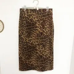 ヒョウ柄タイトスカート ロング　おしゃれ　秋冬スカート