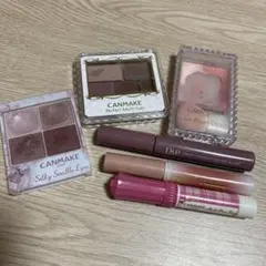 これだけで完成！抜け感ピンクメイク 6点セット（D-UP・キャンメイク）ブルベ