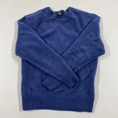 ユニクロ セーターM ウール100%ブルー系