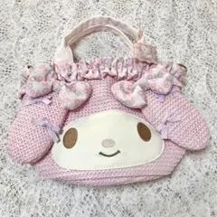マイメロディ　ピンク　ハンドバッグ　ショルダーバッグ　リボンとフリル　47