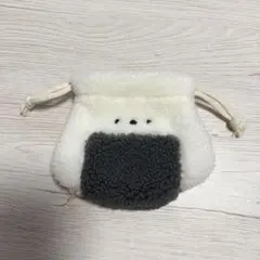 コウペンちゃん はなまる米 おにぎり巾着ポーチ 邪エナガさん シマエナガ