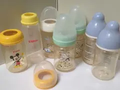 Pigeon Combi 哺乳瓶 7本セット ミッキー スヌーピー　ポケモン