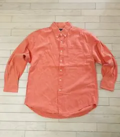 GAP★サーモンピンク★オックスフォード★ボタンダウンシャツLサイズ★