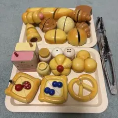 木製おままごと パンセット トレイ付き