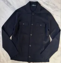 【美品】ZANONE（ザノーネ）ウールミラノリブCPO型 ニットジャケット