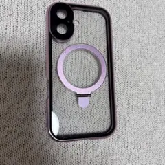 iPhone 16 リング付きケース MagSafe対応 フルカバー ピンク