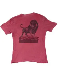 短丈　赤　レッド BANANA REPUBLIC Tシャツ 古着　Y2K 平成のサムネイル