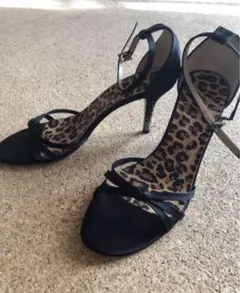 FABIO RUSCONI ストラップサンダル クリスタル レオパード　37