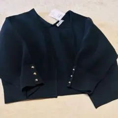 新品未使用 natural couture カーディガン ブラック 黒 F