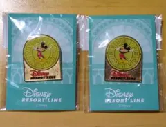 ディズニーリゾートライン　ピンバッジ2個セット