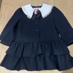 MY FAVORITE ネイビー フリルドレス 120