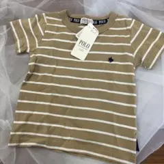 しまむら ♡ POLO Baby ボーダー Tシャツ ベージュ 100