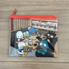 スシロー　はぴだんぶい　コラボ　ファスナーポーチ　新品　サンリオ