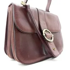 LANCEL ハンドバッグ ボルドー リングモチーフ - メルカリ