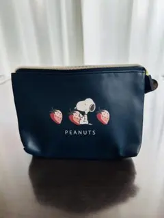 PEANUTS スヌーピー ポーチ ネイビー