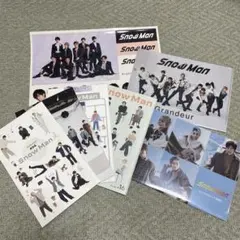 SnowMan 会報　特典　クリアファイル　シール　セット
