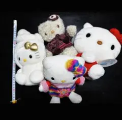 ハローキティ ぬいぐるみ4体とストラップ