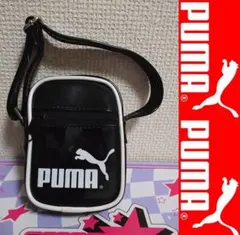 PUMA ブラック ショルダーバッグ