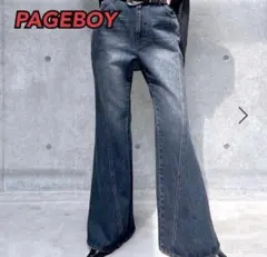 PAGEBOY ページボーイ スリムレッグフレアデニム XSサイズのサムネイル