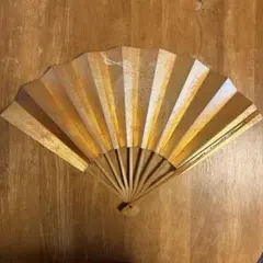 能楽御用達】京都 十松屋福井 特撰御掛扇 2点「梅」「春草」箱・扇掛板