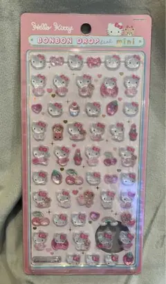 正規品　ボンボンドロップシール　ミニ　サンリオ　ハローキティ　ピンク　サンスター