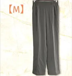 古着　パンツ　【M】　オリーブ　ストレート　ウエストゴム