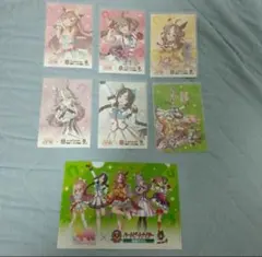 ウマ娘プリティーダービー 船橋競馬場コラボ ポストカード6種類 クリアファイル