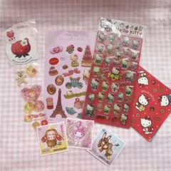 昭和レトロ　ハローキティ スイーツデザインシールセット