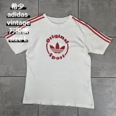 希少 adidas vintage trefoil logo S/S tee