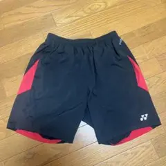 YONEX ハーフパンツ 赤 黒 verycool