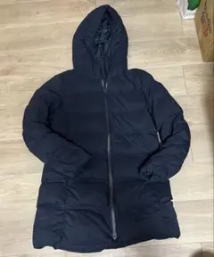 UNIQLO ネイビー フード付き ダウンジャケット　M