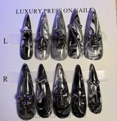 40人気【現品のみ】クロムネイル｜Y2K｜地雷系｜地雷系｜ギャル｜マーブル